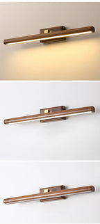 Nordic Wood LED Wall Sconce | Rotatable Lamp for Bedroom, Bathroom & Living Room