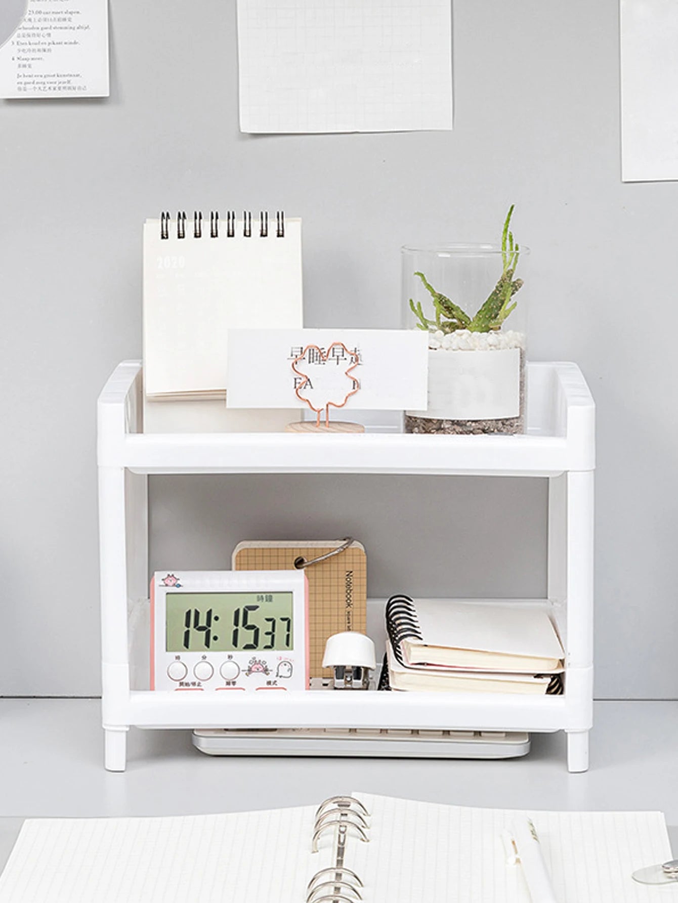 2-Tier Desktop Storage Shelf