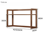 Adjustable Desktop Shelf | Expandable Desk Bookshelf & Countertop Storage for Home & Office