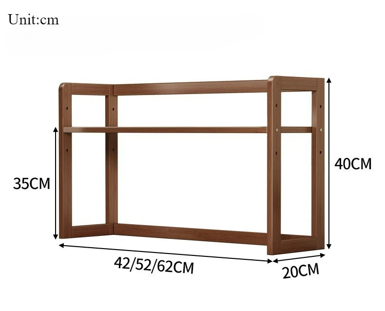 Adjustable Desktop Shelf | Expandable Desk Bookshelf & Countertop Storage for Home & Office
