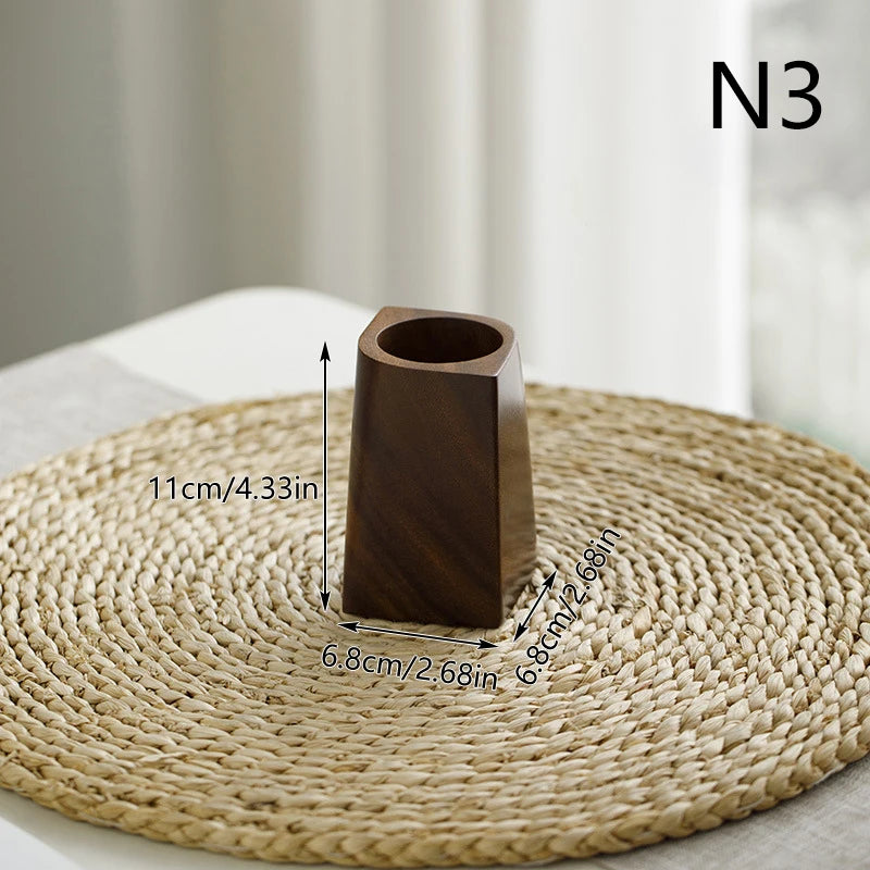 Geometric Wood Pen Holder
