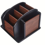 Wooden Desktop Organizer | Pen Holder, Remote Control & Sundry Storage