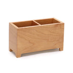 Wooden Desk Organizer | Pen, Pencil & Remote Control Holder with Perpetual Calendar