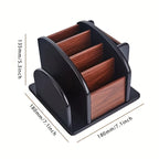 Wooden Desktop Organizer | Pen Holder, Remote Control & Sundry Storage