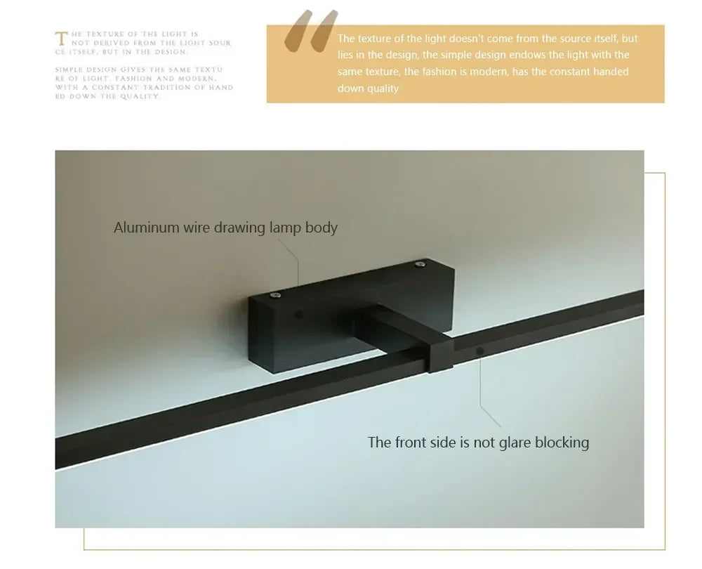 Modern LED Wall Sconce – Desk & Vanity Light for Home Office