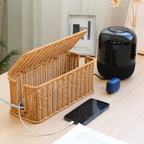 Hand-Woven Cable Storage Box