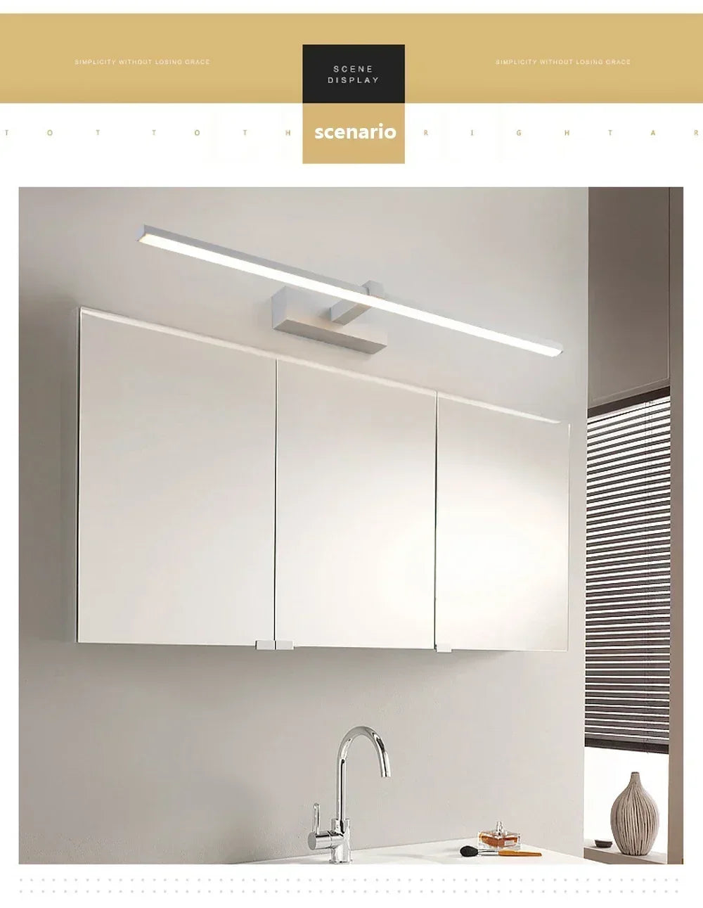 Modern LED Wall Sconce – Desk & Vanity Light for Home Office