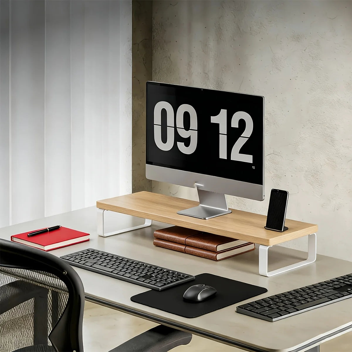Wood & Metal Monitor Stand