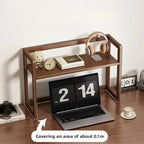 Adjustable Desktop Shelf | Expandable Desk Bookshelf & Countertop Storage for Home & Office