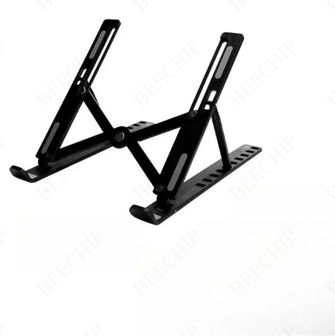 Foldable Laptop Stand | 10-Position Adjustable Ergonomic Holder for Laptop & Tablet