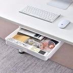 Under-Desk Storage Boxes (Set of 2) | No-Drill, Pull-Out Organizer for Office & Home