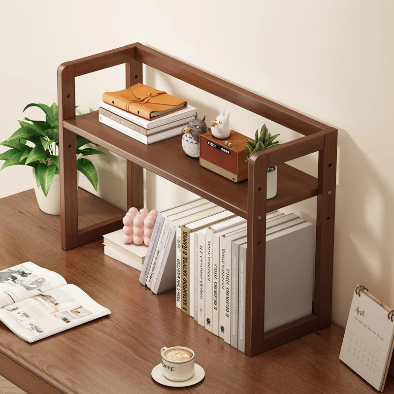 Adjustable Desktop Shelf | Expandable Desk Bookshelf & Countertop Storage for Home & Office